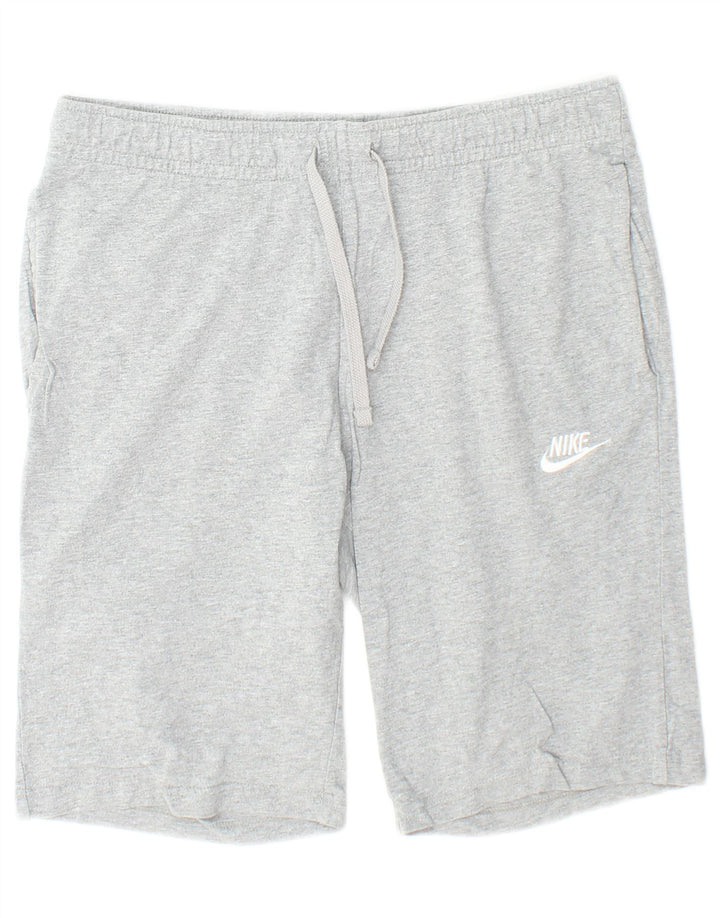 Nike Herren-Sportshorts aus mittelgrauer Baumwolle