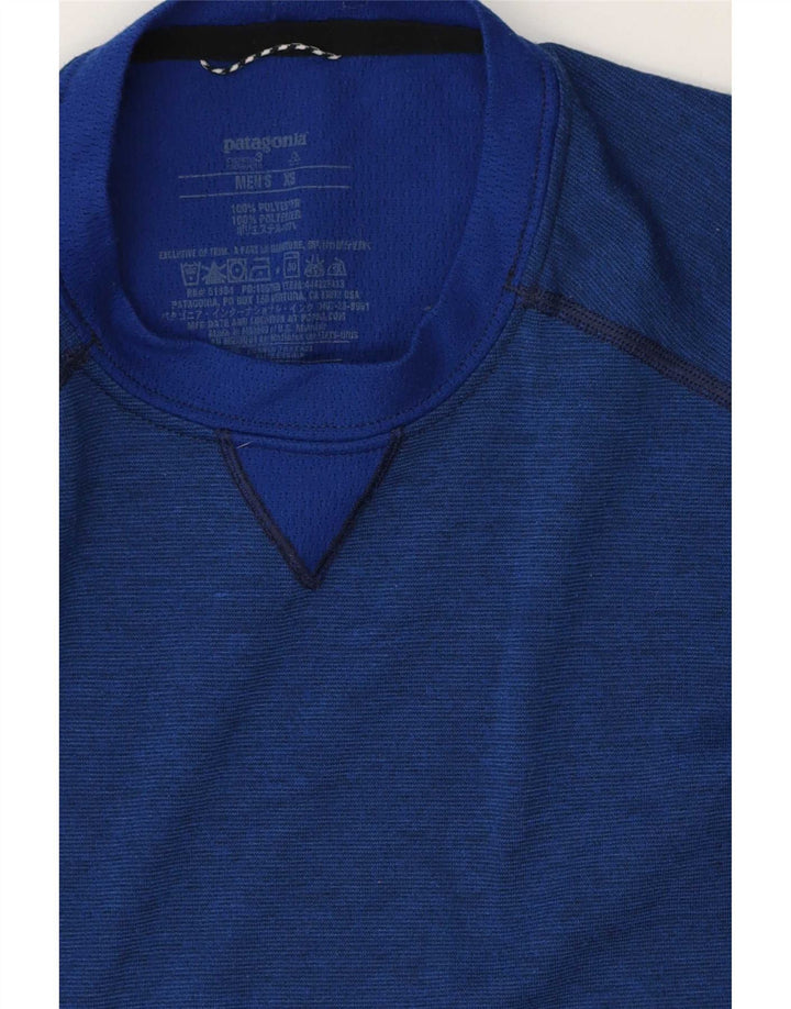 Patagonia Herren Regular Fit Top Langarm XS Blau Polyester