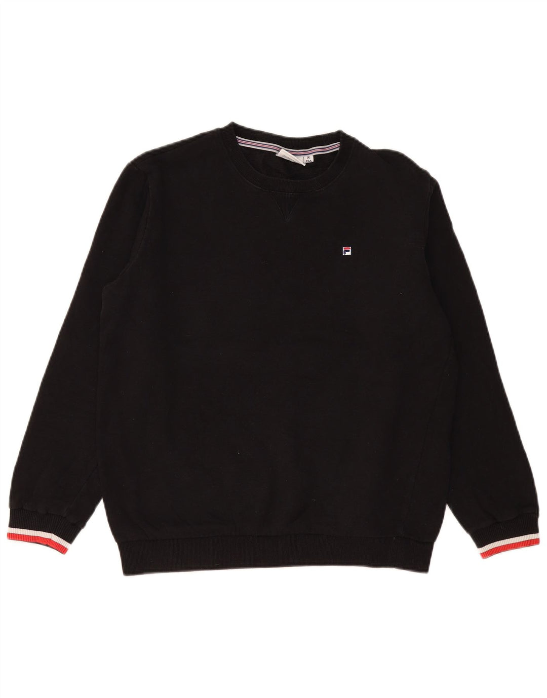FILA Damen-Sweatshirt-Pullover in Übergröße, Gr. 10, Größe S, Schwarz, Baumwolle