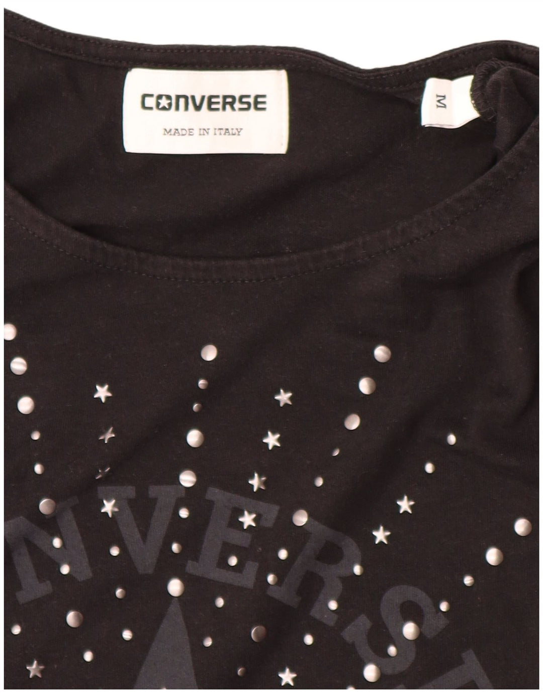 Converse Damen Chuck Taylor Graphic Vest Top UK 12 Medium Schwarz