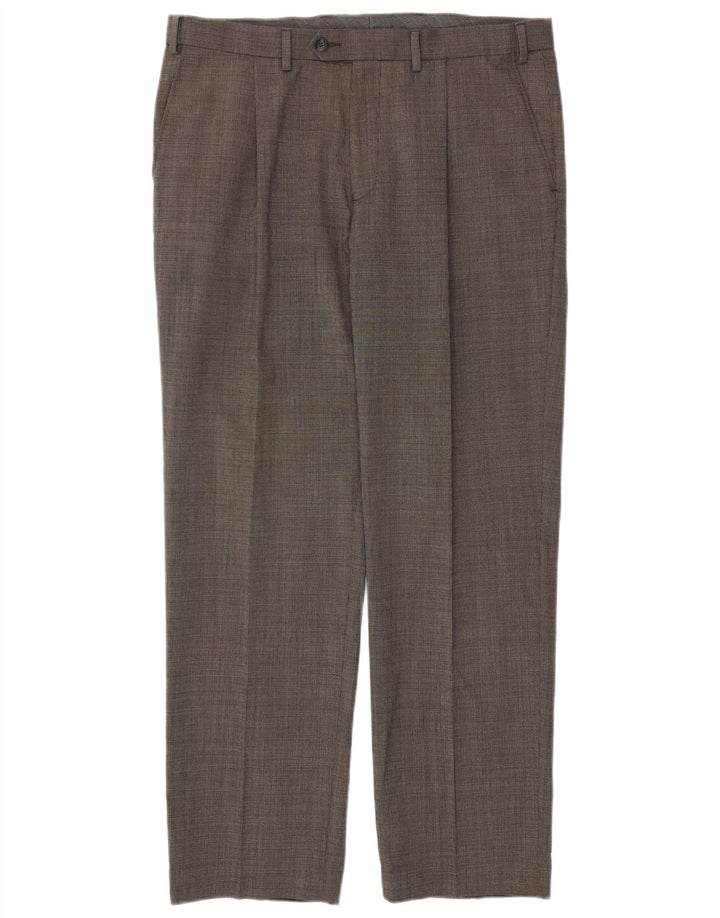 Marks & Spencer Herren-Freizeithose mit normaler Passform, W36, L31, Grau, Polyester