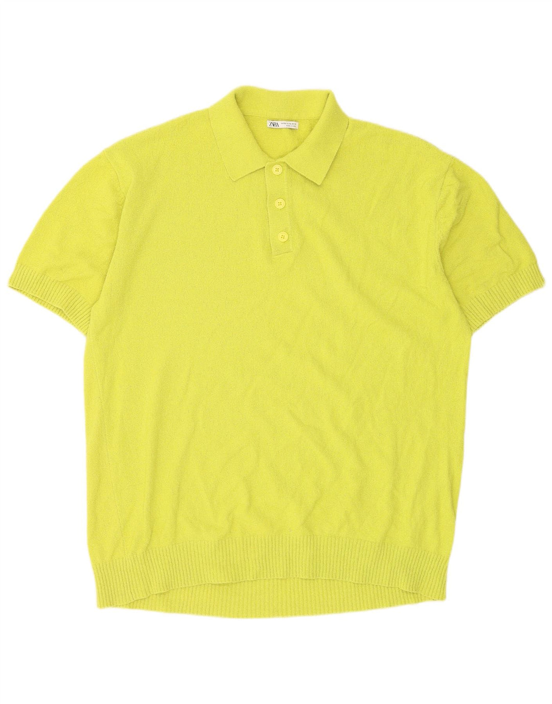 Zara Herren Poloshirt XL Gelb