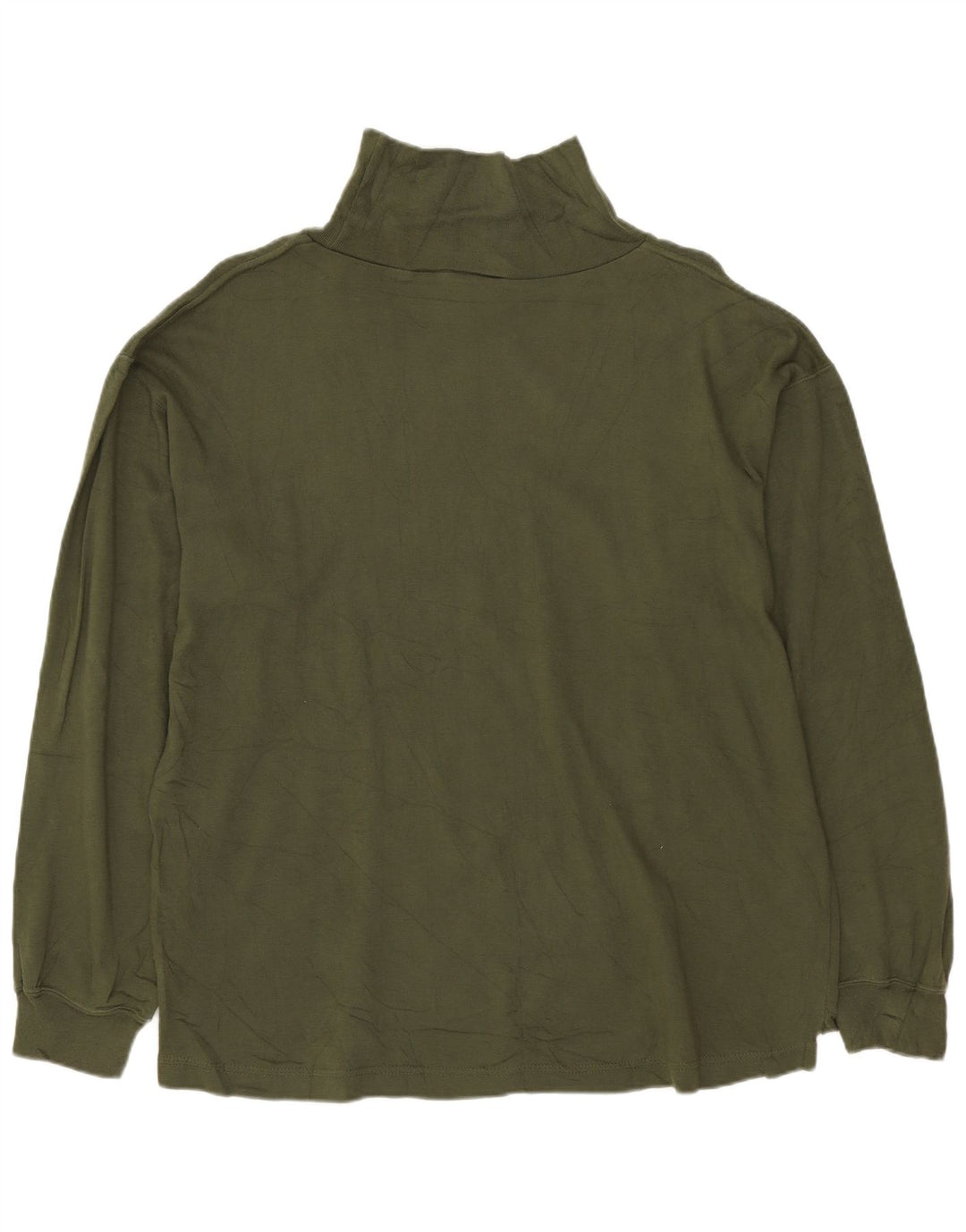 Dockers Damen Top Langarm UK 14 Medium Khaki Baumwolle