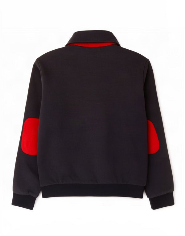 Adidas Herren-Trainingsanzug-Oberteil, mittelgroß, Marineblau, Colourblock-Baumwolle