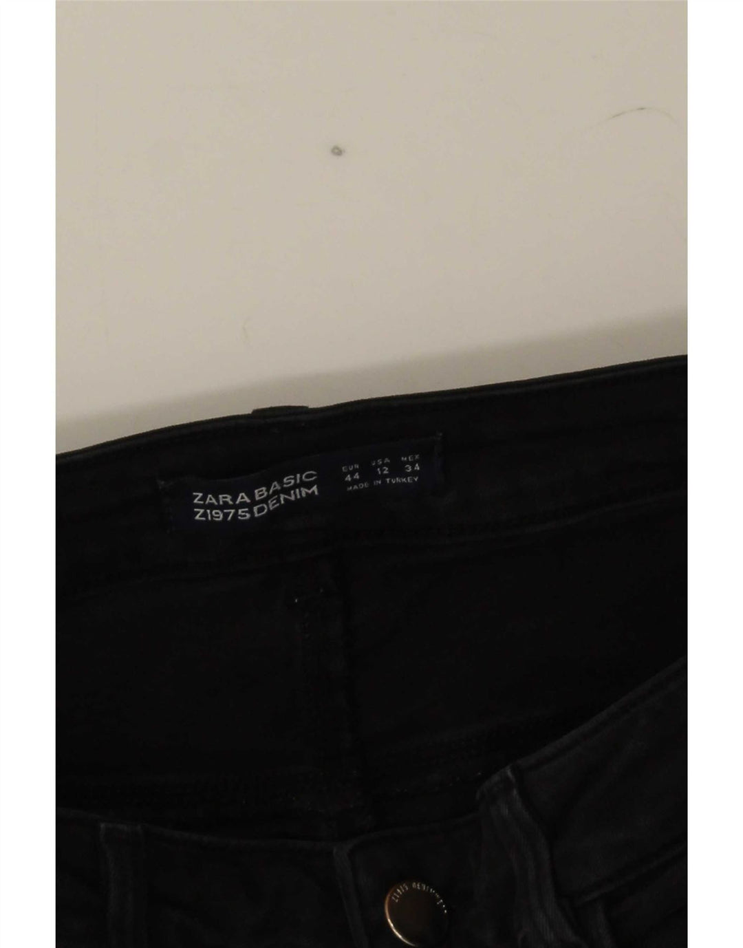 Zara Herren Slim Jeans EU 44 Large W34 L28 Schwarz