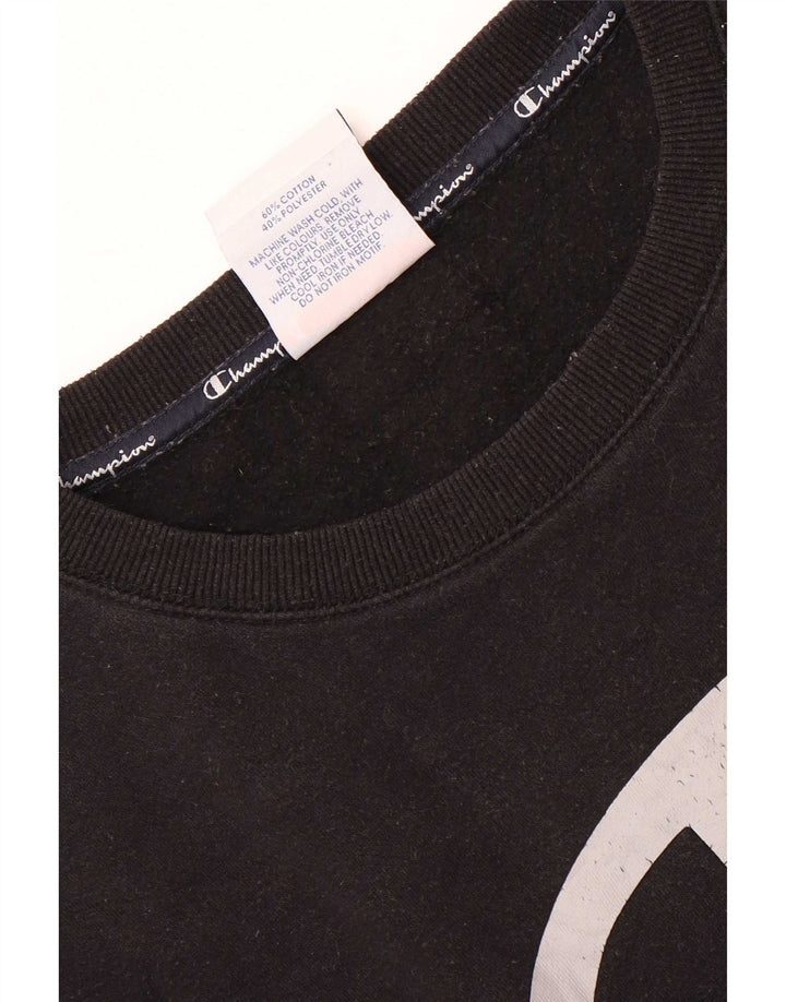 Champion Herren-Sweatshirt mit Grafik, mittelschwarze Baumwolle