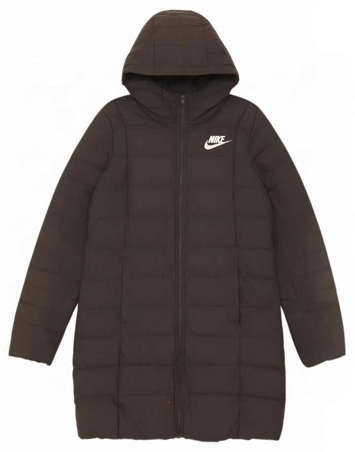 Nike Damen Kapuzenmantel, gepolstert, UK 14, Mittelschwarz, Polyester