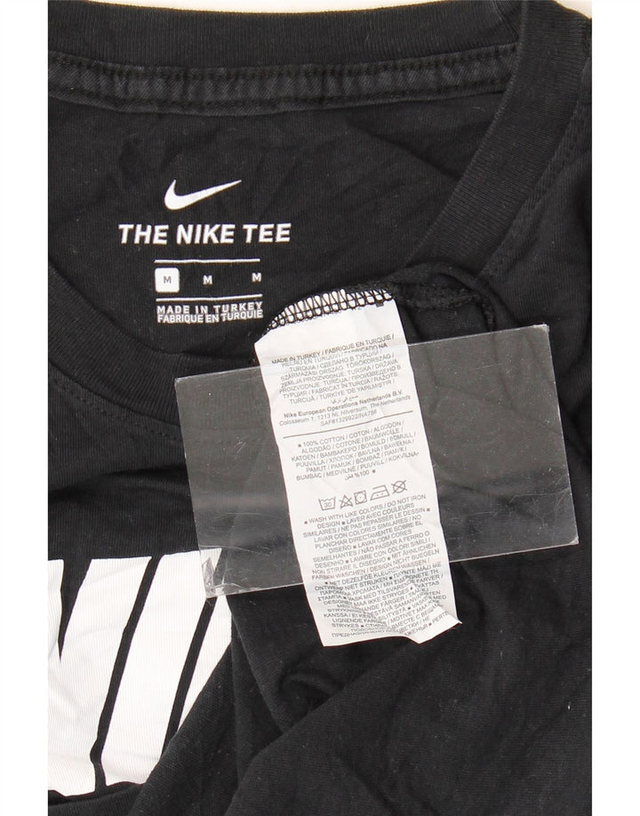 NIKE Herren-T-Shirt mit Grafik, mittelschwarz, Baumwolle