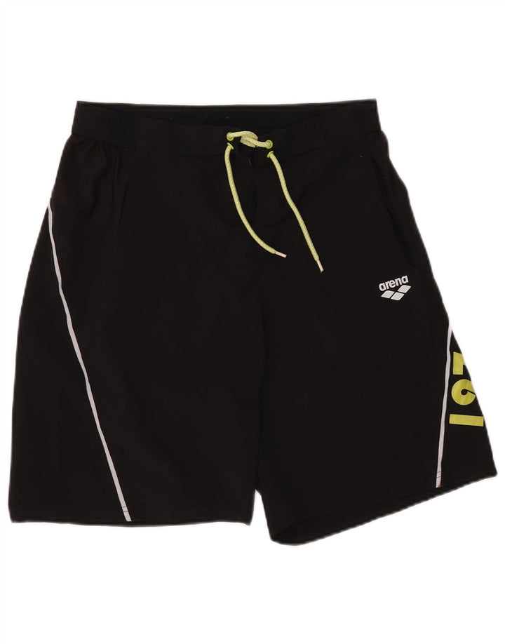 Arena Herren Badeshorts mit Grafik, Größe L, Schwarz