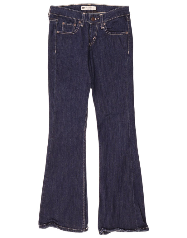 Levi's Damen 518 Super Low Bootcut Jeans US 1 XS W28 L32 Marineblaue Baumwolle