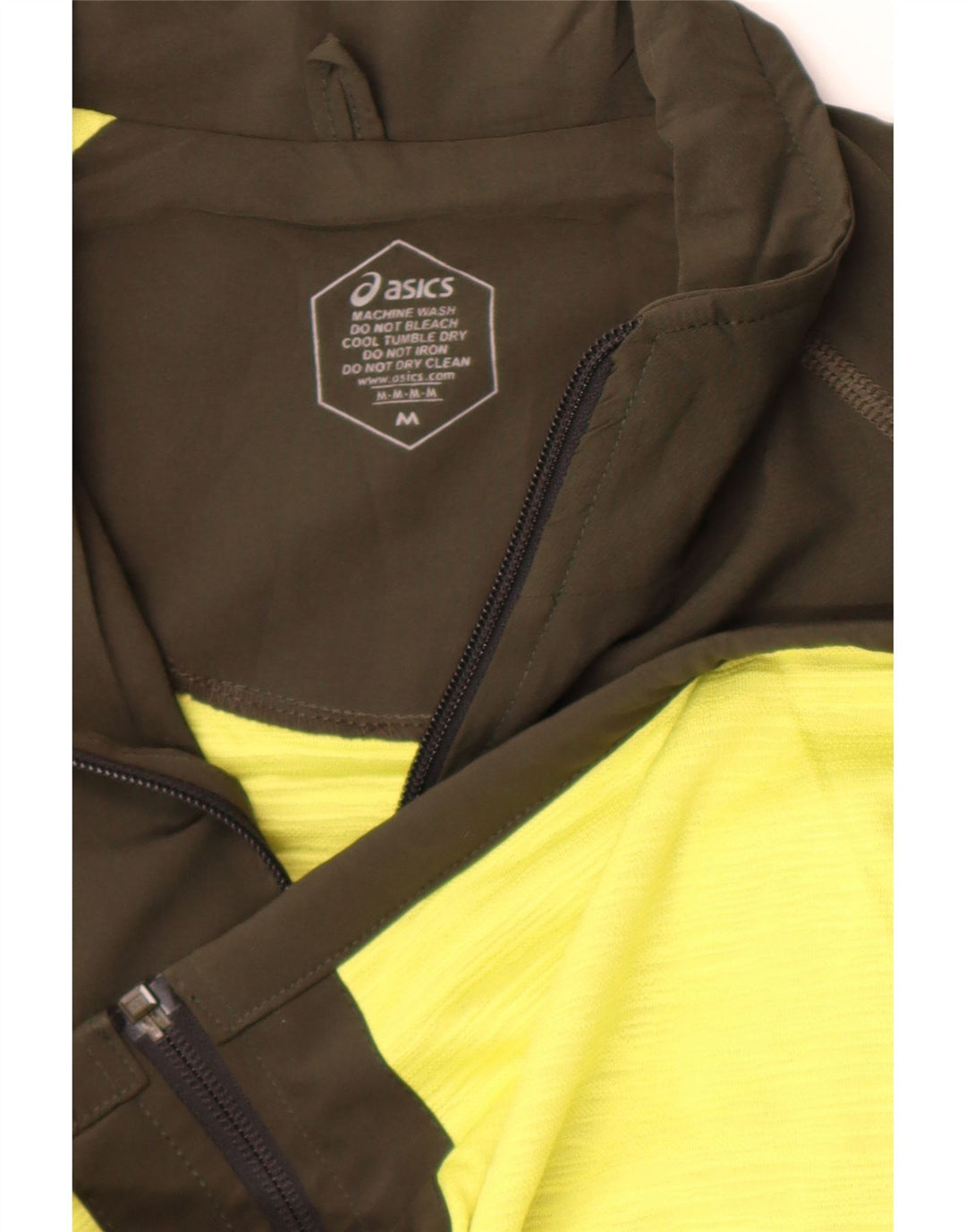 Asics Herren-Trainingsanzug-Top-Jacke, Mittelkhaki