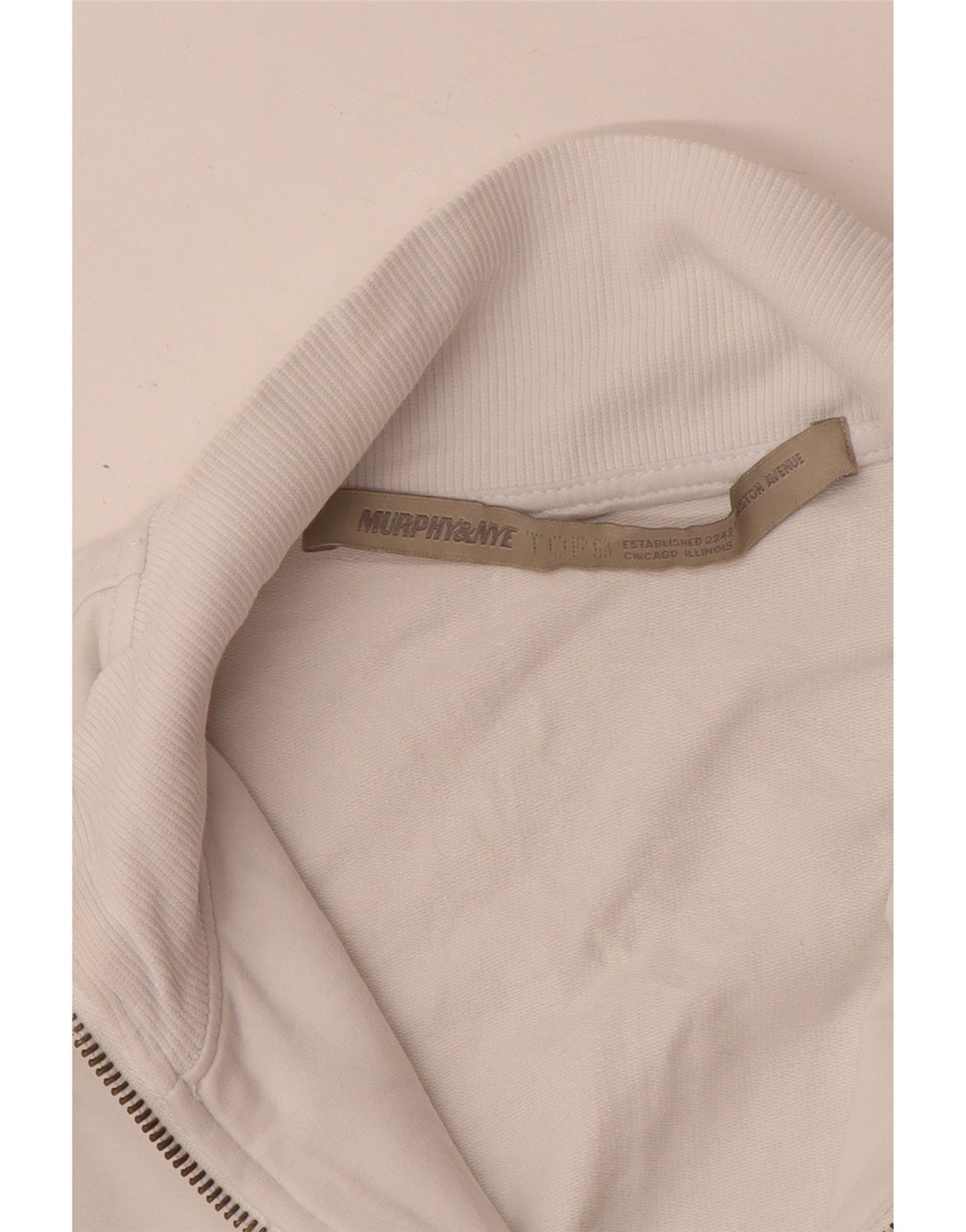 MURPHY & NYE Damen-Trainingsanzugoberteil mit Grafik, UK 10, Größe S, Weiß