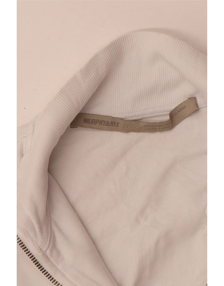 MURPHY & NYE Damen-Trainingsanzugoberteil mit Grafik, UK 10, Größe S, Weiß