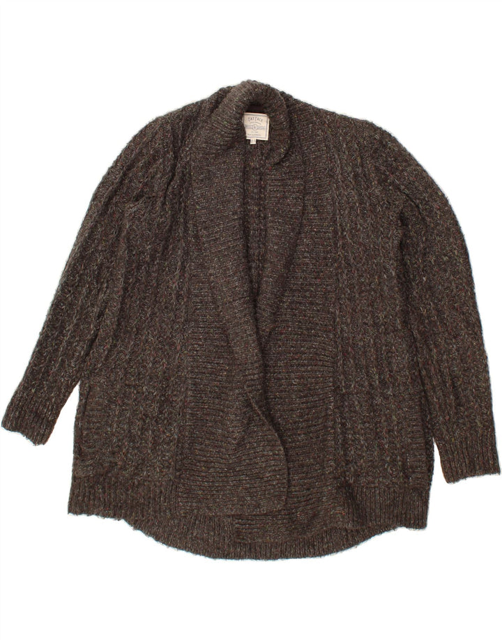 FAT FACE Womens Oversized Longline Cardigan Sweater UK 10 Small Grey Vintage Fat Face and Second-Hand Fat Face from Messina Hembry 