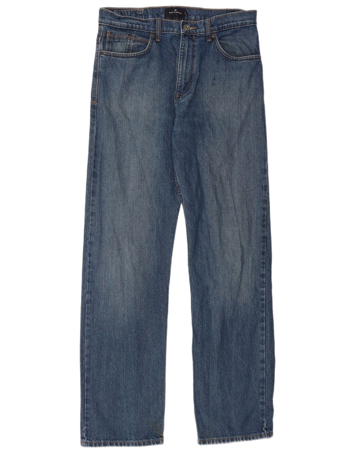 Marks & Spencer Herren Blue Harbor Straight Jeans W32 L33 Blaue Baumwolle