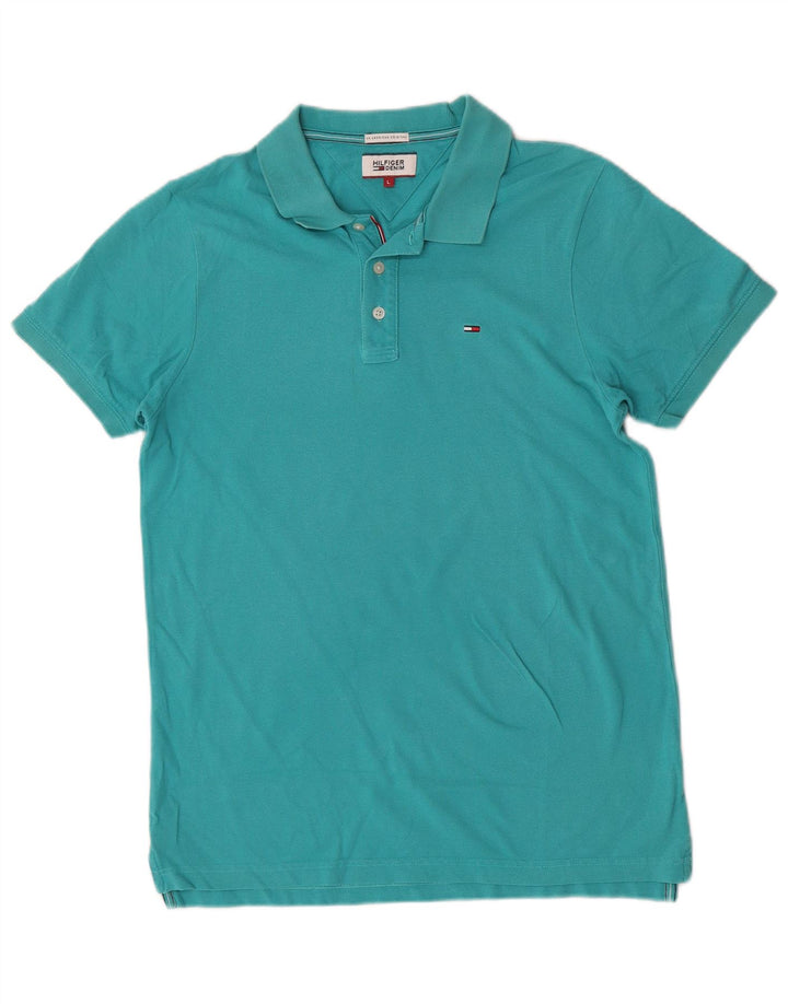 Tommy Hilfiger Herren Poloshirt Large Türkis