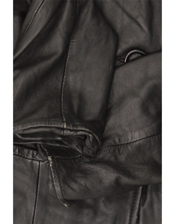 Calvin Klein Jeans Damen 1-Knopf-Blazerjacke UK 10 Small Schwarz
