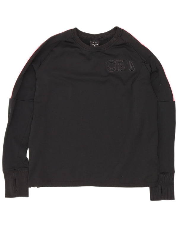 Nike CR7 Grafik-Sweatshirt für Jungen, 13–14 Jahre, XL, Schwarz, Farbblock