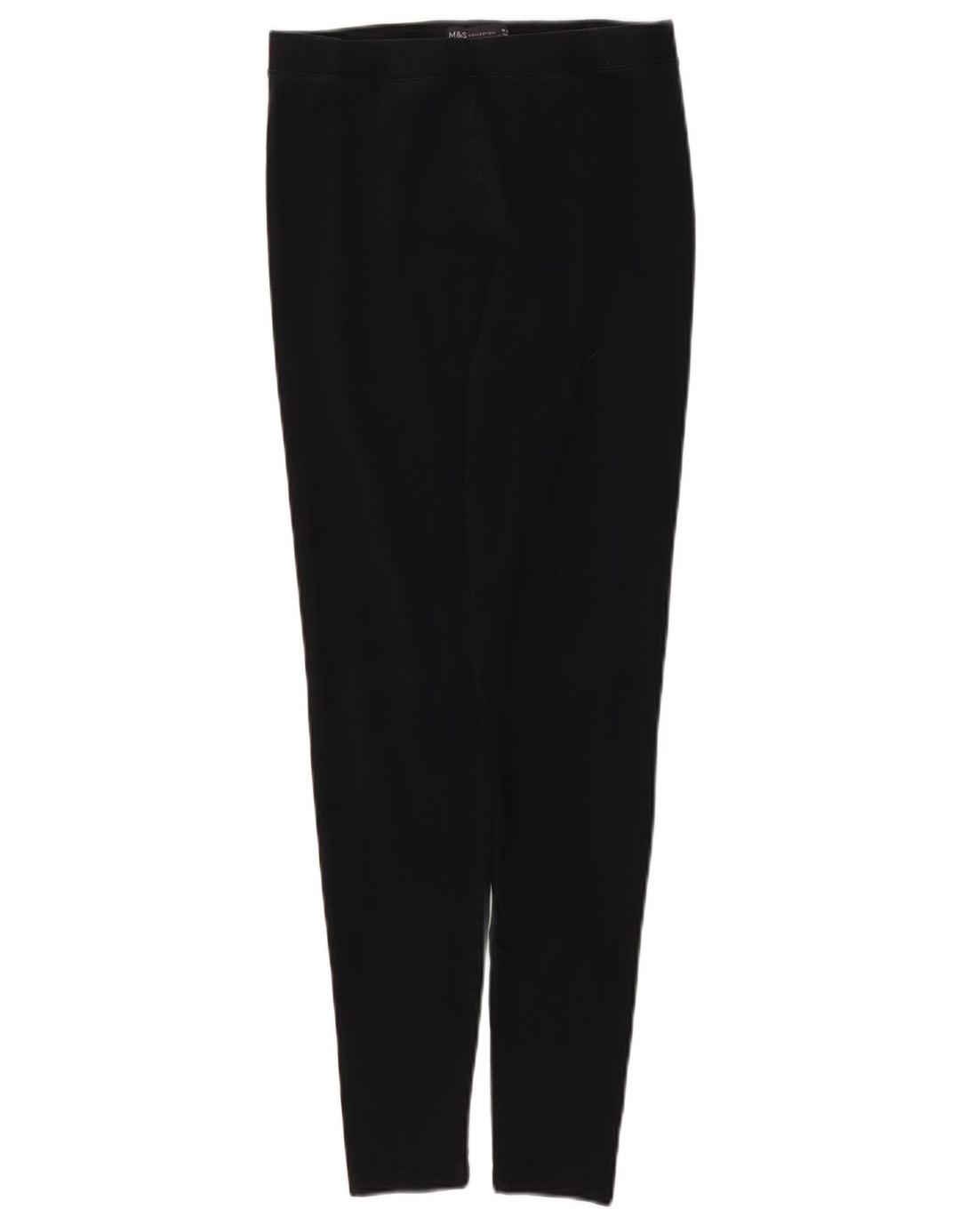 Marks & Spencer Damen Leggings UK 10 Small Schwarz Baumwolle