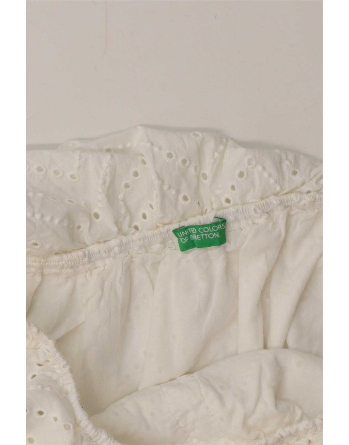 Benetton Damen Off Shoulder Playsuit UK 14 Mittelweiß