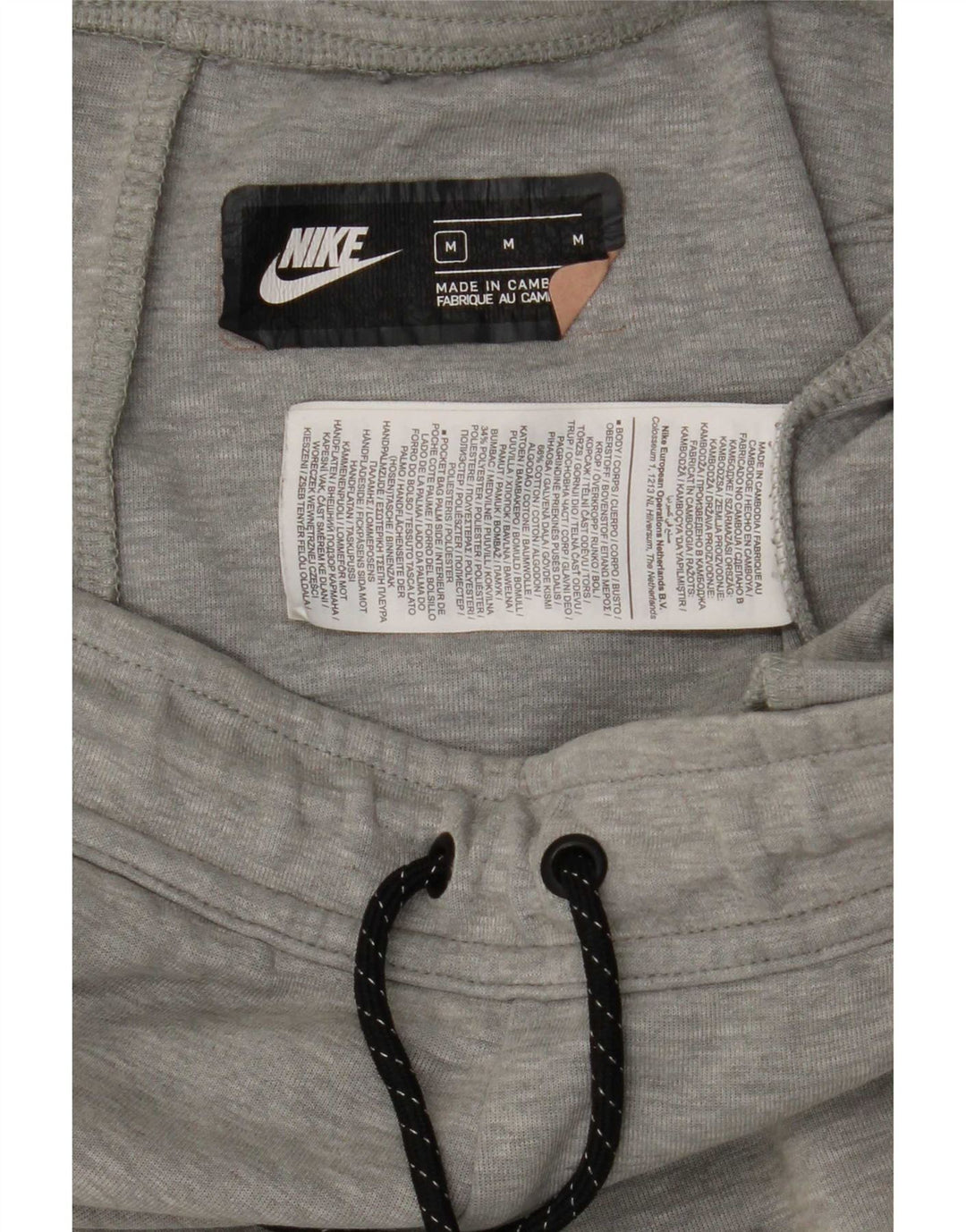Nike Herren-Trainingshose, Jogginghose, mittelgraue Baumwolle