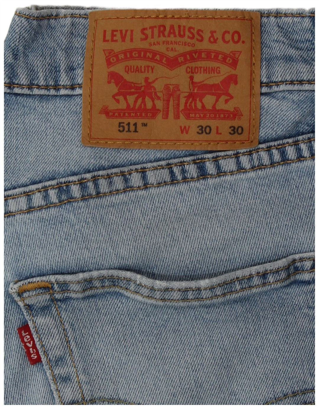 Levi's Herren 511 Slim Jeans W30 L30 Blaue Baumwolle