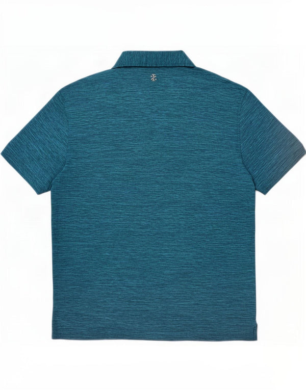Izod Herren-Poloshirt XL, blau geflecktes Polyester