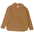 Indi & Cold Damen-Pullover, übergroß, Rollkragen, UK 16, Größe L, beige Wolle