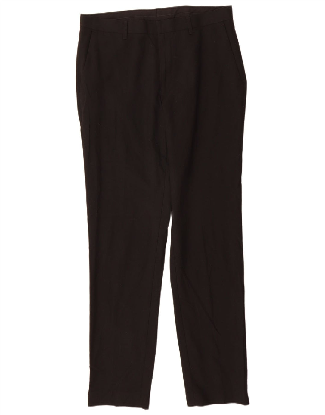 Marks & Spencer Herren Slim Fit Anzughose W32 L33 Schwarz Polyester