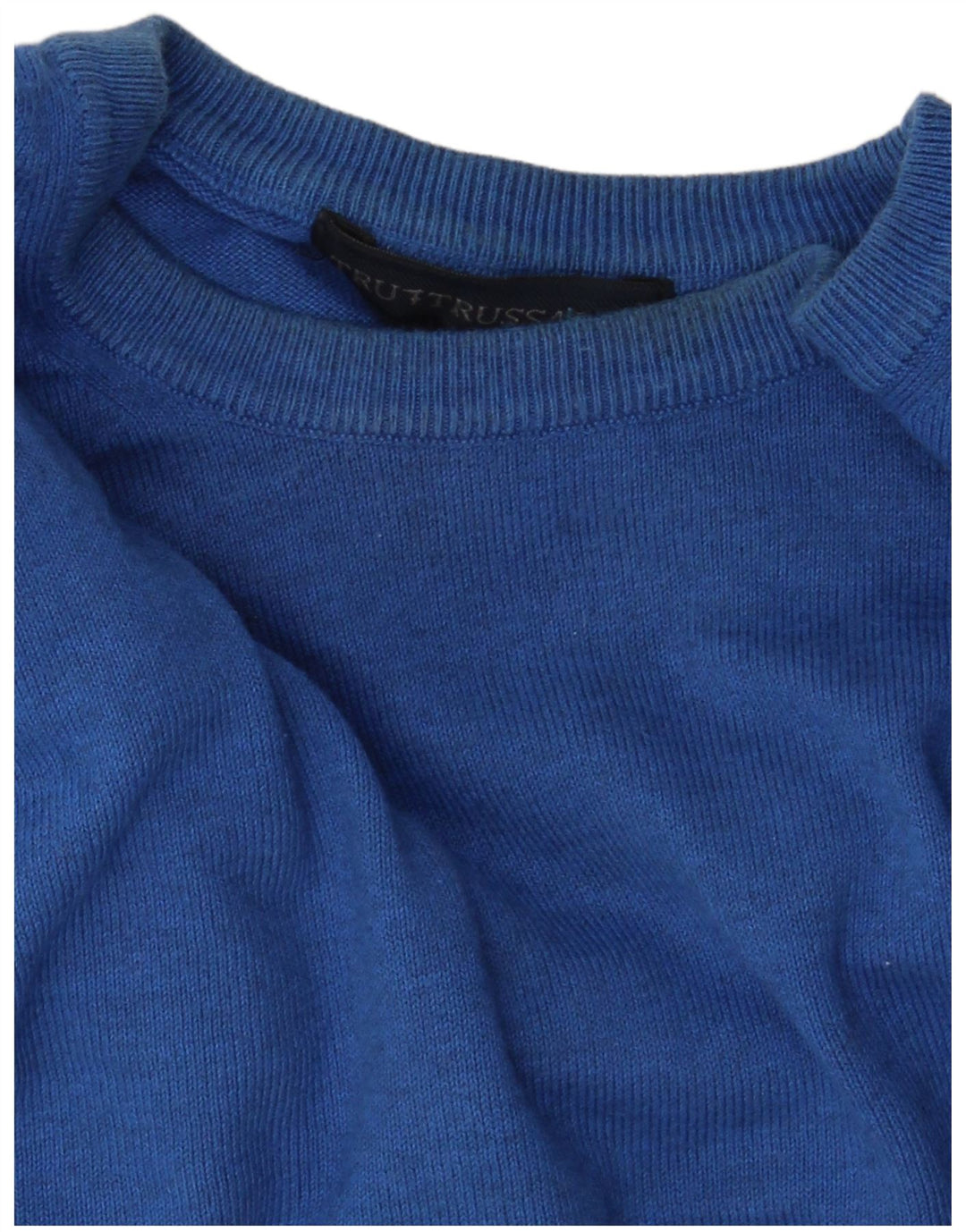 Trussardi Herren-Pullover mit Rundhalsausschnitt, XL, Blau