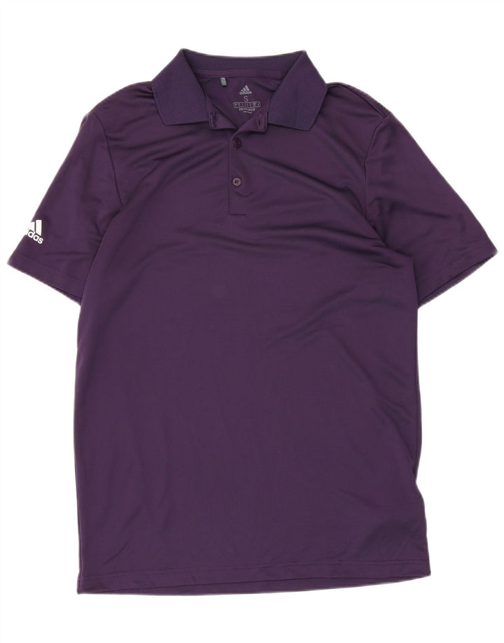 ADIDAS Herren Primegreen Poloshirt Small Lila Polyester