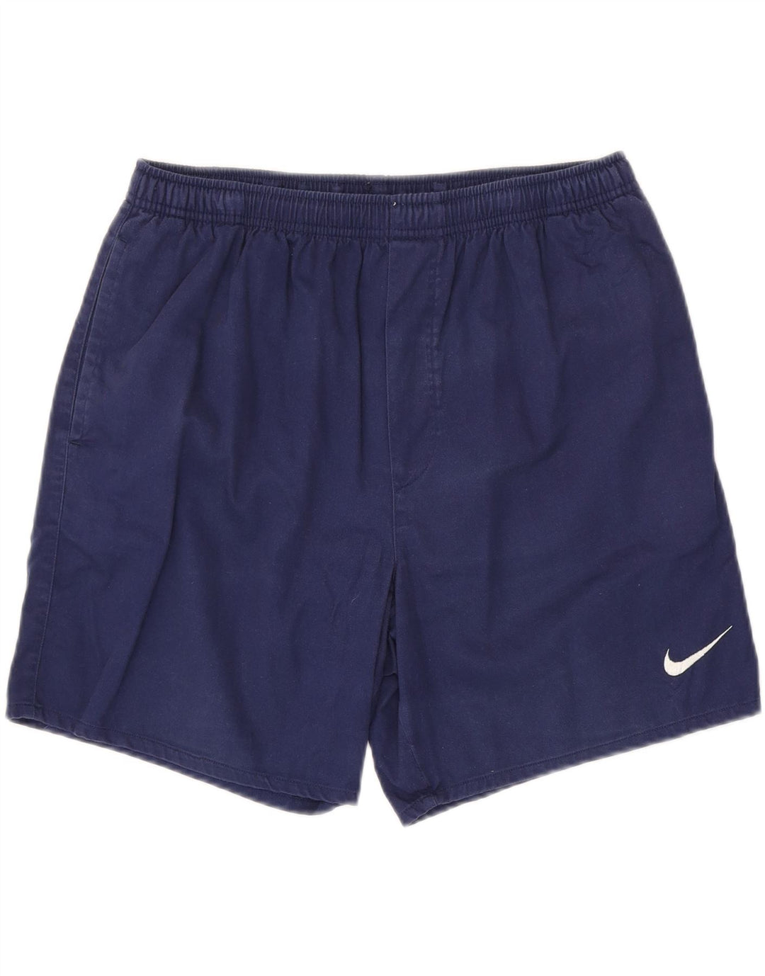 NIKE Herren-Sportshorts, mittelgroß, marineblau, Baumwolle