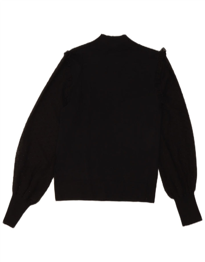 Topshop Rollkragenpullover für Damen, UK 12, Mittelschwarz, Viskose
