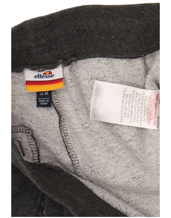 ELLESSE Herren-Trainingshose, Jogginghose, mittelgraue Baumwolle
