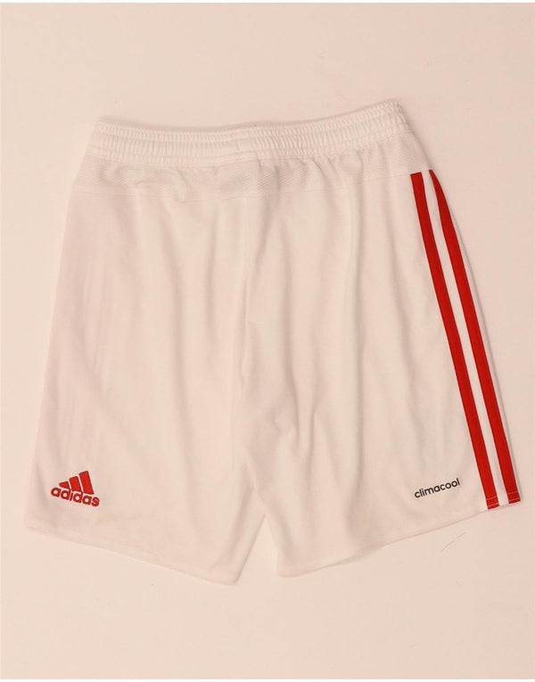 ADIDAS Manchester United Sportshorts für Jungen, 9–10 Jahre, weißes Polyester