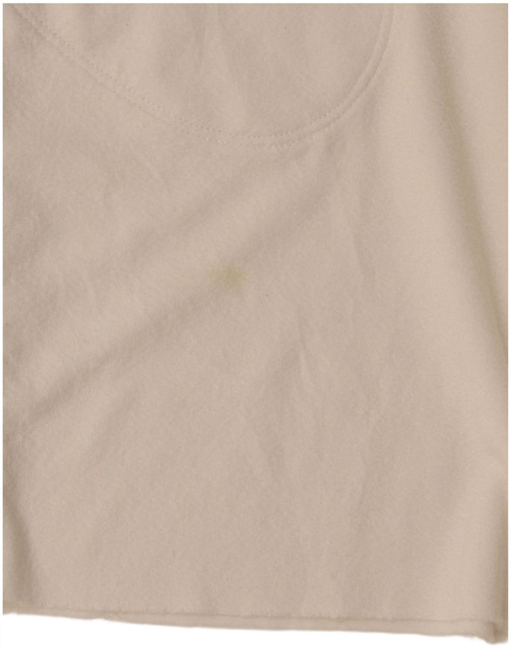 Zara Damen Übergroßes T-Shirt-Kleid UK 10 Small Weiß