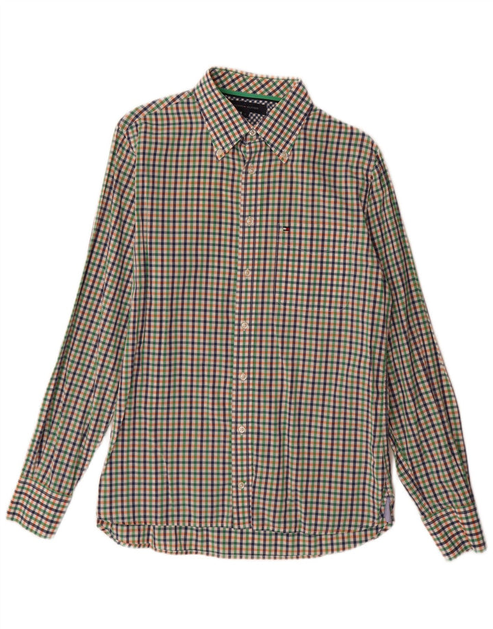 Tommy Hilfiger Herrenhemd, klein, mehrfarbig, Gingham-Baumwolle