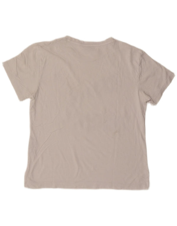 Puma Damen Graphic T-Shirt Top UK 14 Mittelweiße Baumwolle