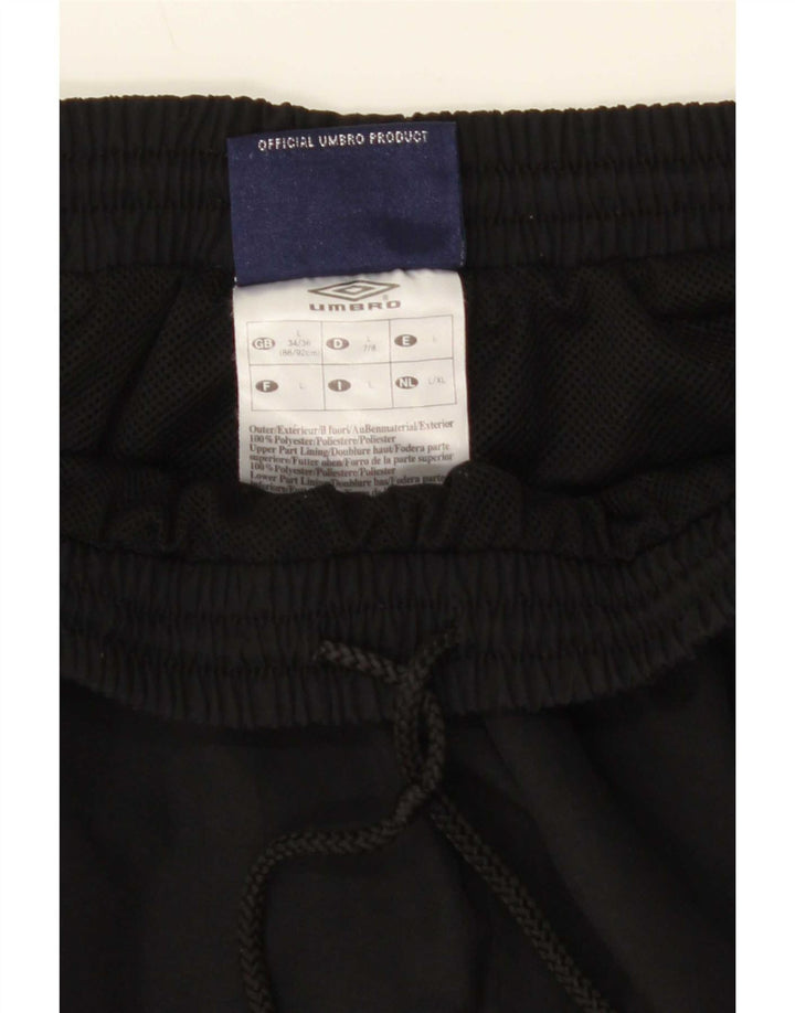 Umbro Herren-Trainingshose, Jogginghose, Größe L, Schwarz, Polyester