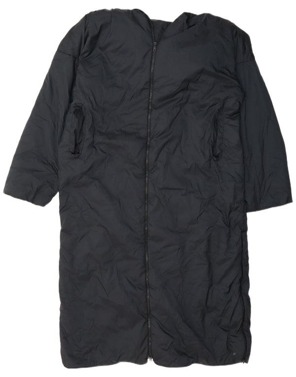 Dkny Damen-Übergröße, gepolsterter Mantel mit Kapuze, UK 14, mittelmarineblaues Nylon