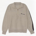 Champion Herren-Sweatshirt mit grafischem Reißverschluss, Mittelgrau, Farbblock