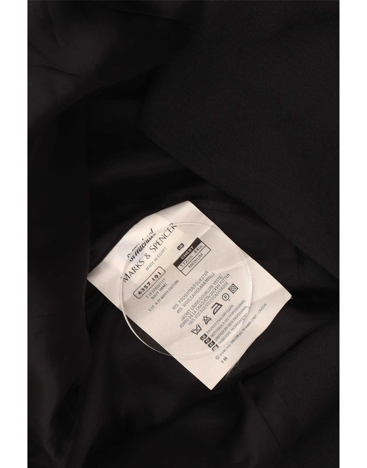 Marks & Spencer Herren St. Michael 3-Knopf-Blazerjacke UK 44 XL Marineblau