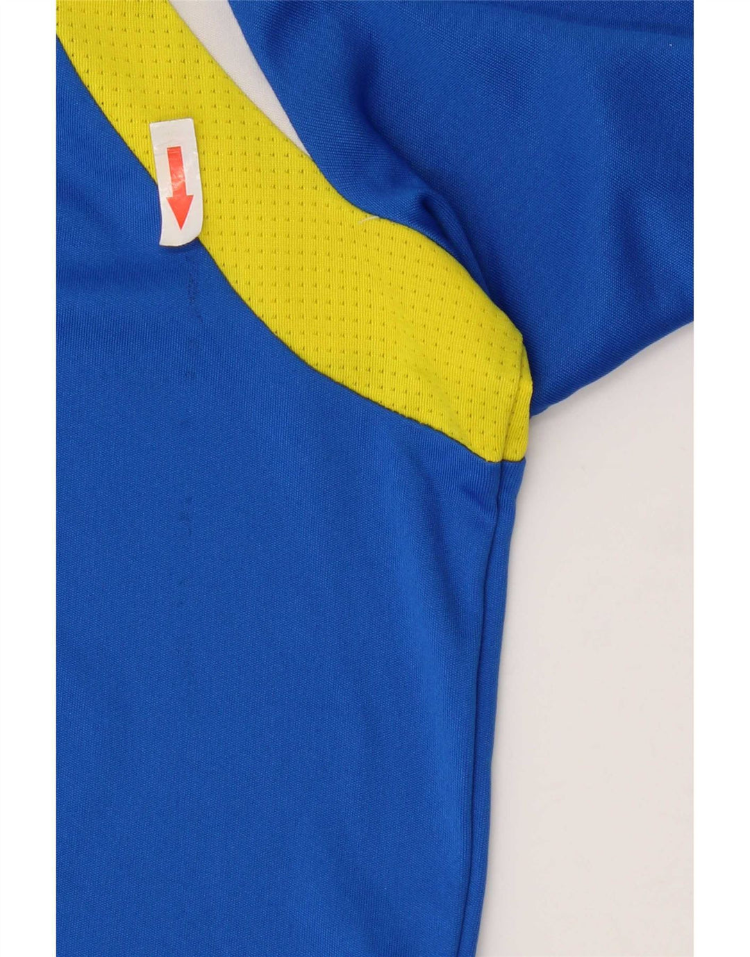 Adidas Herren Climalite T-Shirt Top Large Blau Colourblock Polyester