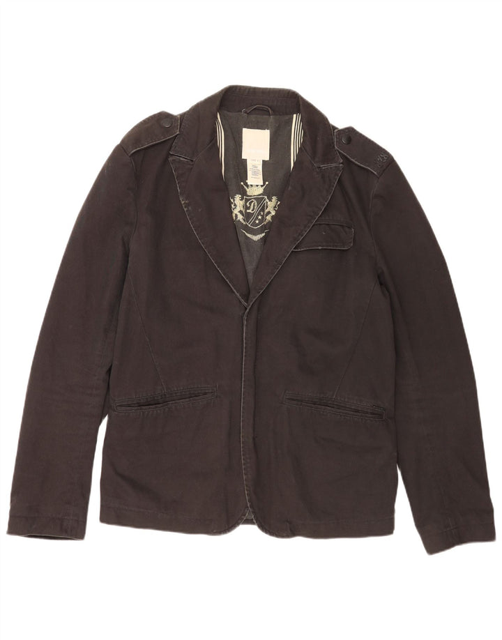 Diesel Herren Militär Militärjacke UK 40 Large Schwarz