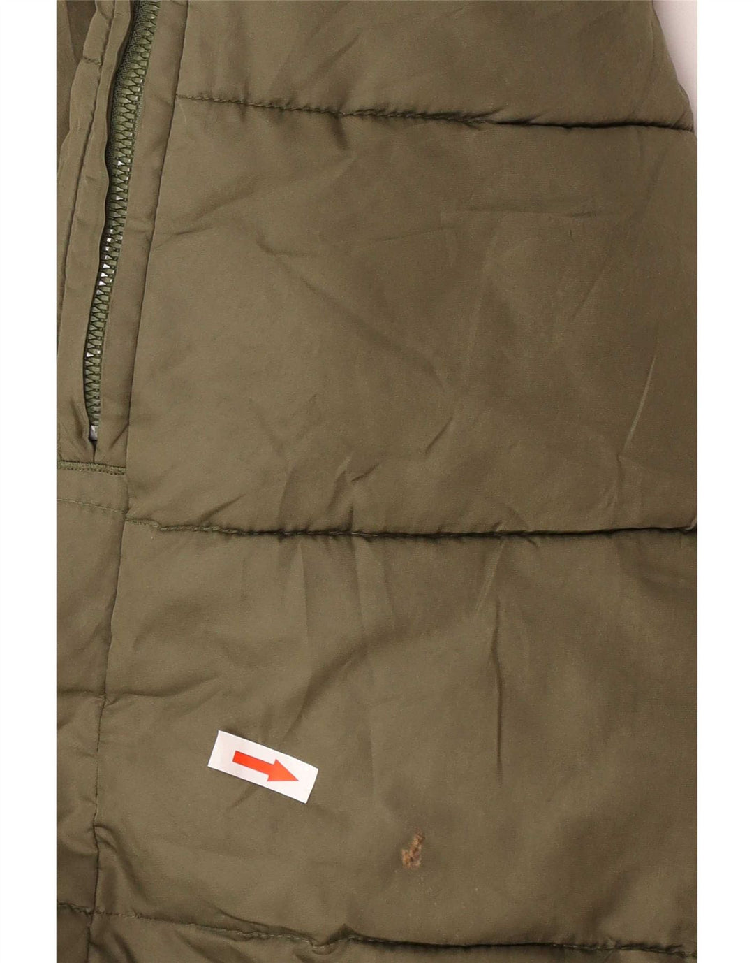 Gap wattierter Herrenmantel mit Kapuze, UK 40, Größe L, Khaki, Polyester
