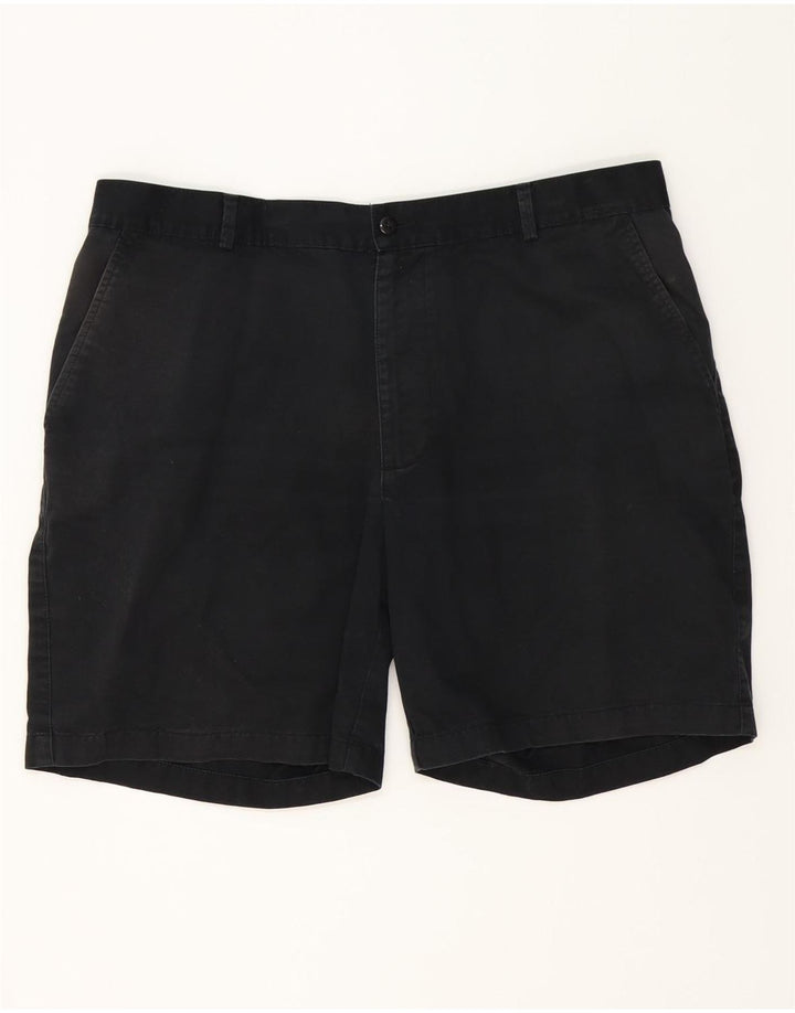 IZOD Herren Chino-Shorts W36 Large Schwarz Baumwolle