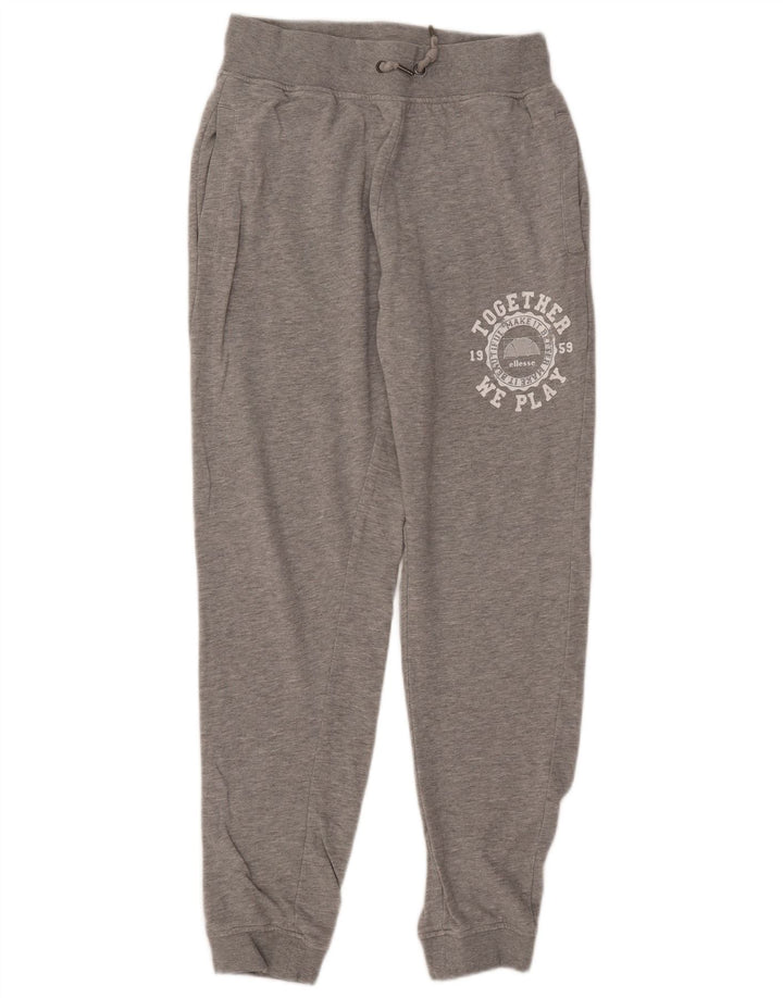 ELLESSE Herren-Trainingsanzughose mit grafischem Muster, Mittelgrau gefleckt