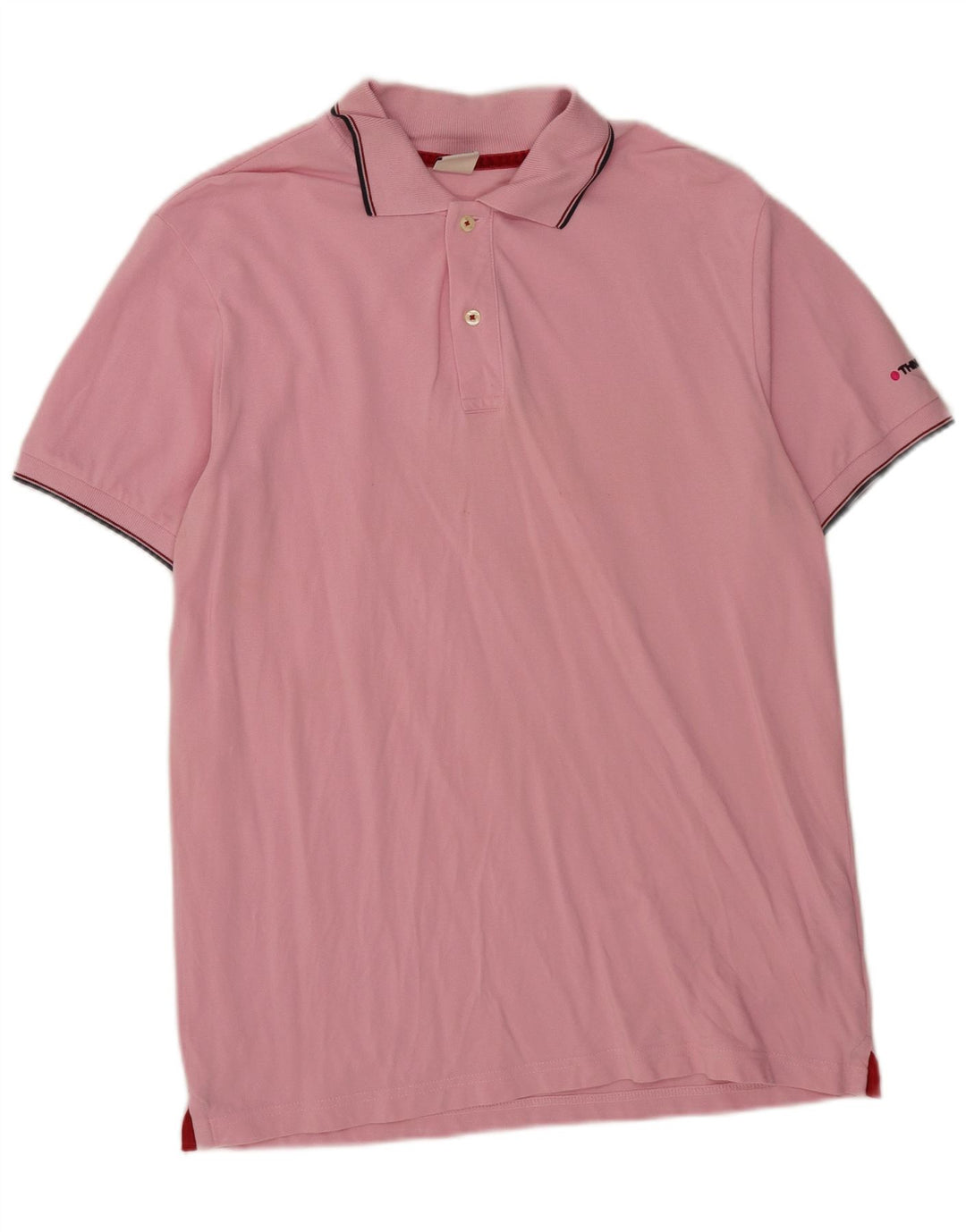 Think Pink Herren-Poloshirt, große rosa Baumwolle