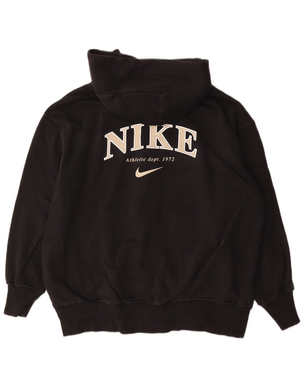 Nike Herren Graphic Loose Fit Zip Hoodie Pullover XS Schwarz Baumwolle