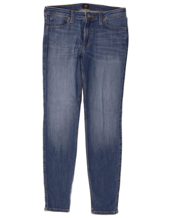 Lee Damen Scarlett Slim Jeans W32 L33 Blaue Baumwolle